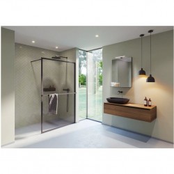 Душевая перегородка RIHO SZ LUCID GD400 1000 x 2000 BLACK, GD410B000