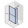 Душевой уголок RIHO SZ LUCID GD402 1000 x 300 x 2000 BLACK, GD410B030