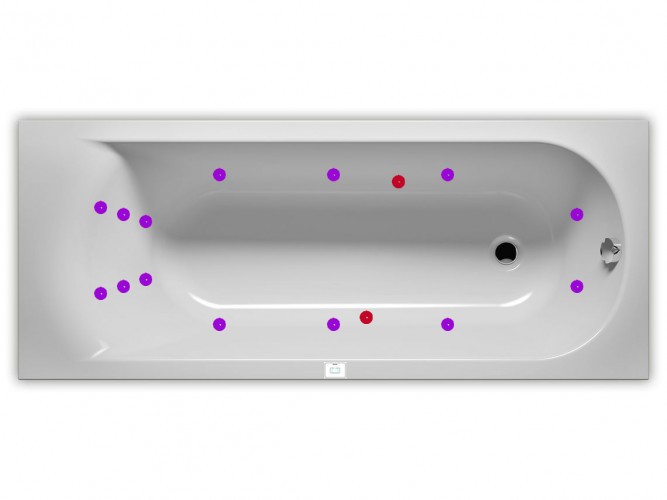 Гидромассажная ванна RIHO MIAMI FLOW 160x70
