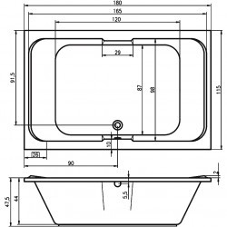 Акриловая ванна RIHO SOBEK,  ()