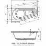 Акриловая ванна RIHO DELTA 150 RIGHT  - PLUG & PLAY, B066007005 (BD4000500000000)