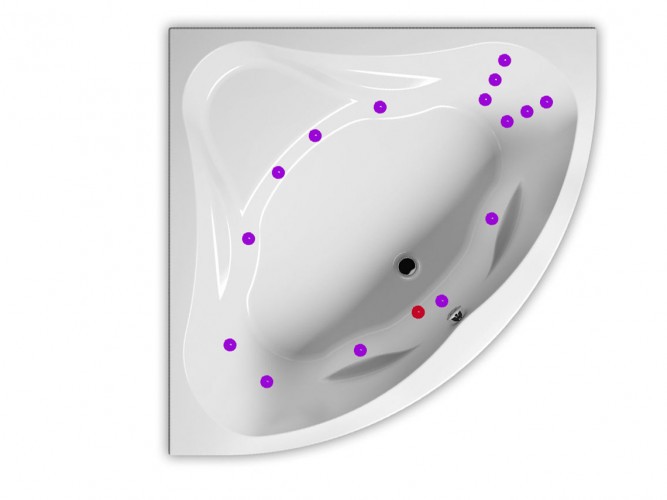 Гидромассажная ванна RIHO NEO FLOW 150x150