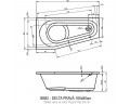 Акриловая ванна RIHO DELTA 160 RIGHT - PLUG & PLAY, B068007005 (BD4200500000000)