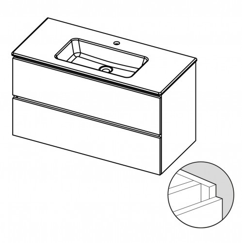Мебель для ванной Spring Glow SET A-1 60 см, отделка под дерево