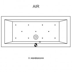 Гидромассажная ванна RIHO LUSSO PLUS AIR 170x80