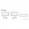 Отдельностоящая ванна RIHO RETHINK CUBIC 190x80 R-PLUG & PLAY , B108011005 (BD9500500000000)