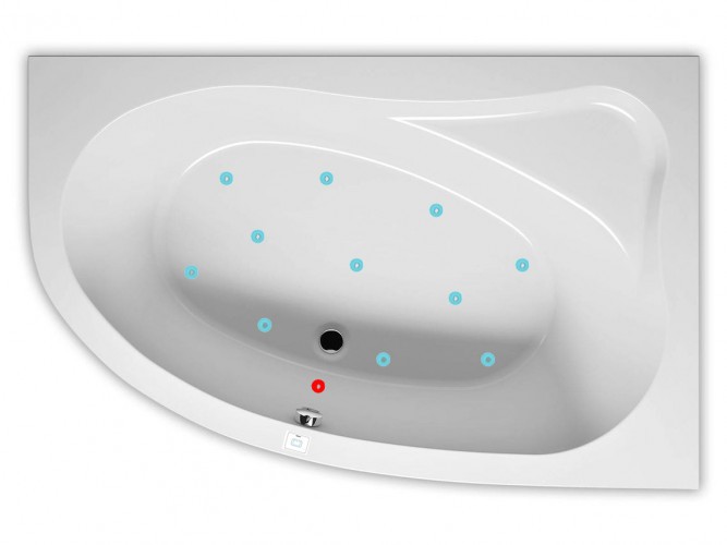 Гидромассажная ванна RIHO LYRA AIR 140x90 L
