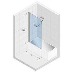 Шторка на ванну RIHO NOVIK Z107, GZT9300075