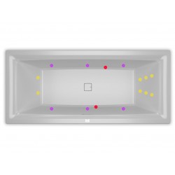 Гидромассажная ванна RIHO STILL SQUARE FLOW 180x80