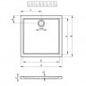 Акриловый душевой поддон Riho Zurich 250 90x90 белый DA5800500000000