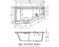 Акриловая ванна RIHO GETA 160x90 R - PLUG & PLAY, B029008005 (BD4600500000000)