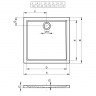 Акриловый душевой поддон Riho Zurich 252 100x90 белый DA6000500000000