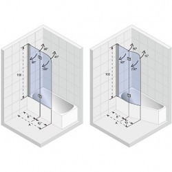 Шторка на ванну RIHO NOVIK Z500 UNIVERSAL, GZT9200100