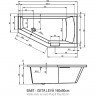 Акриловая ванна RIHO GETA 160x90 L - PLUG & PLAY, B030009005 (BD4700500000000)