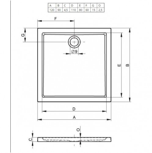 Акриловый душевой поддон Riho Zurich 254 120x90 белый DA6200500000000