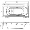 Акриловая ванна RIHO FUTURE 170x75, B073001005 (BC2800500000000)