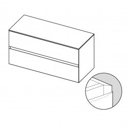 Мебель для ванной RIHO Fromscratch Тумбы со столешницей SET B-2 160 см, лак матовый