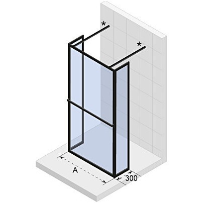 Душевой уголок RIHO SZ LUCID GD404 300 x 900 x 300 x 2000 WHITE, GD309W030