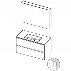 Мебель для ванной Spring Glow SET B-1 60 см, глянцевый лак