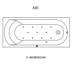 Гидромассажная ванна RIHO MIAMI AIR 150x70