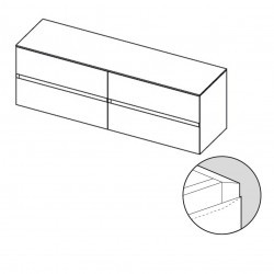 Мебель для ванной RIHO Fromscratch Тумбы со столешницей SET B-2 180 см, лак матовый