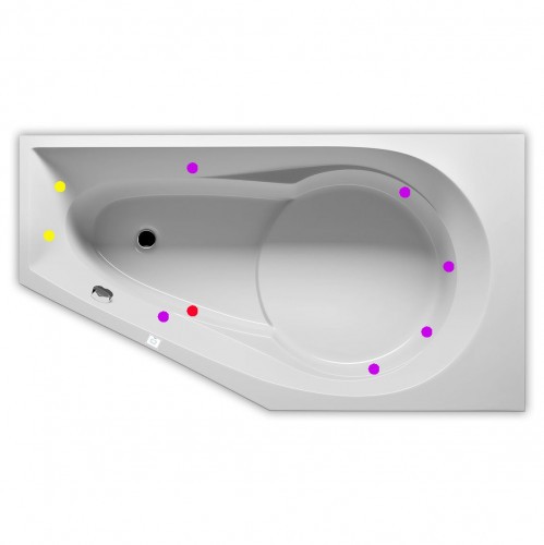 Гидромассажная ванна RIHO YUKON FLOW 160x90 L