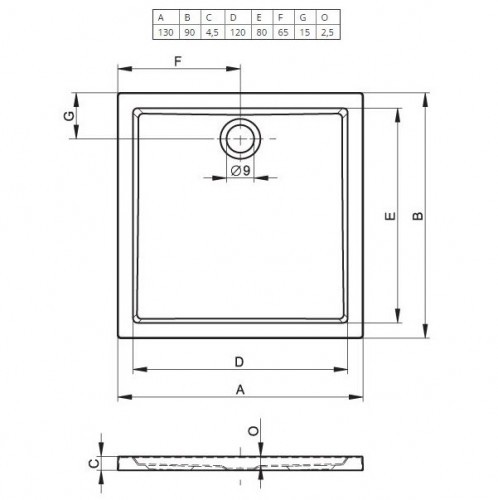 Акриловый душевой поддон Riho Zurich 262 130x90 белый DA0200500000000