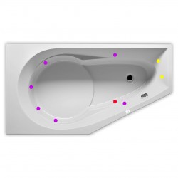 Гидромассажная ванна RIHO YUKON FLOW 160x90 R
