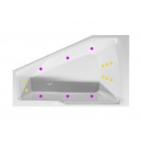 Гидромассажная ванна RIHO RETHINK SPACE FLOW 160x75 R