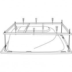 Каркас для акриловой ванны Riho 200x90, 2YNVN1019