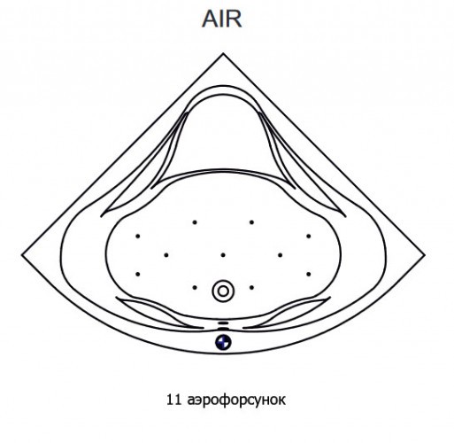 Гидромассажная ванна RIHO NEO AIR 140x140