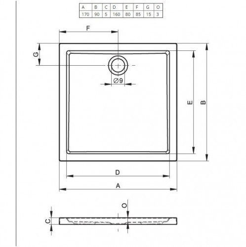 Акриловый душевой поддон Riho Zurich 266 170x90 белый DA0800500000000