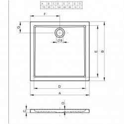 Акриловый душевой поддон Riho Zurich 266 170x90 белый DA0800500000000