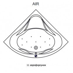 Гидромассажная ванна RIHO NEO AIR 150x150