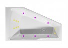 Гидромассажная ванна RIHO RETHINK SPACE FLOW 170x90 L