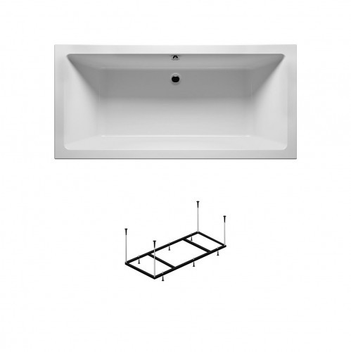 Комплект акриловая ванна RIHO LUSSO 190-90, B037001005 с каркасом