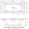 Акриловая ванна RIHO LINARES 180 RIGHT - PLUG & PLAY, B142010005 (BD5500500000000)