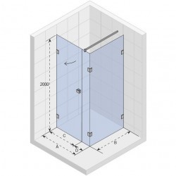 Душевой уголок RIHO SCANDIC MISTRAL M204-140/90 L, GX0804701