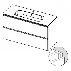 Мебель для ванной Spring Blush SET A-1 120 см, 2 смесителя, отделка под дерево