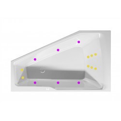 Гидромассажная ванна RIHO RETHINK SPACE FLOW 170x90 R